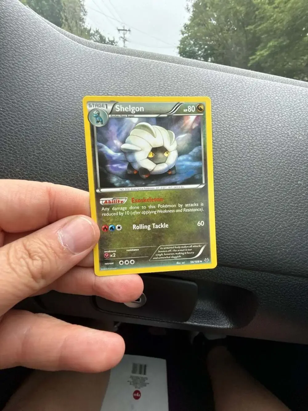 2 cards- 2015 Pokémon TCG Roaring Skies Shelgon